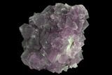 Purple Octahedral Fluorite Crystal Cluster - Highly Fluorescent! #142445-1